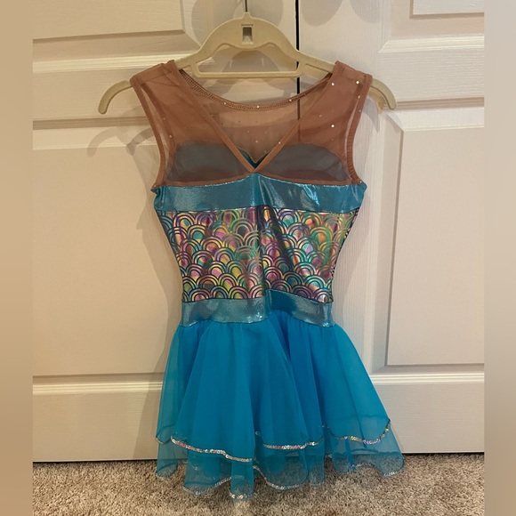 Disney Parade Little Mermaid Costume in Turquoise - Size Small Adult (SA) - Picture 4 of 5